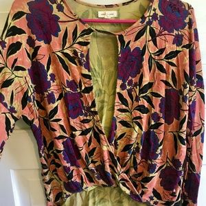 Long sleeved keyhole top; Urban Outfitters